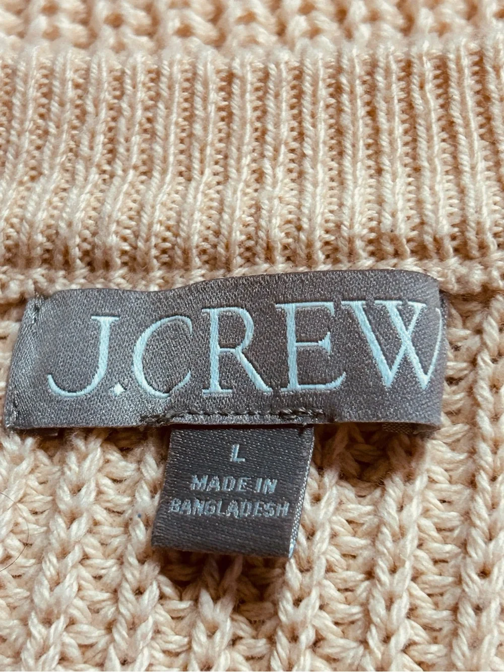J.Crew Butter Yellow Fisherman Sweater Coastal Grandma Size L